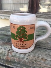 DDR Bierkrug 800 Jahre Lieskau 1182 - 1982 - 12  x 8,5 cm - DDR Sammelkrug