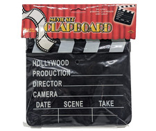 New Movie Set Director' Clapboard - Clapper Board - 7" x 8" - Production Slate