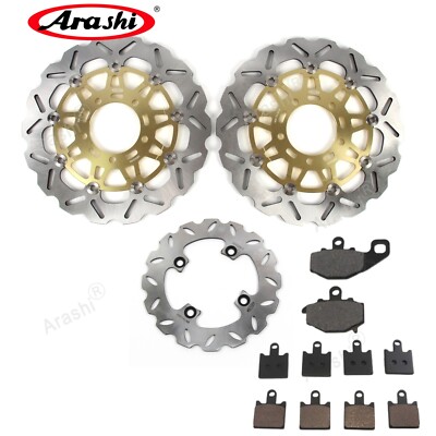 for Kawasaki Ninja ZX-6R 2007-2015 Front Rear Brake Disc Rotor and