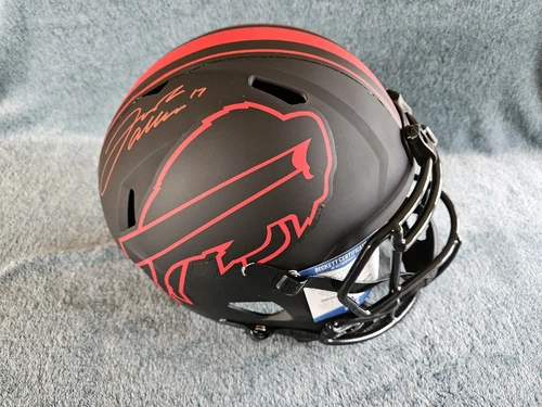 Josh Allen Autographed Full Size Eclipse Replica Helmet With Beckett COA