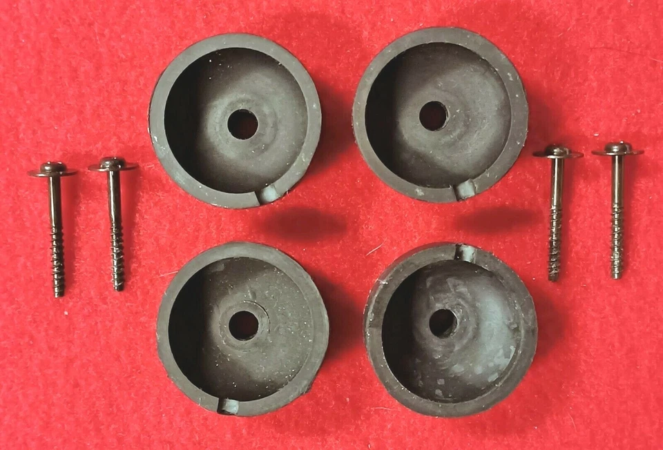 JVC AL-A158 Turntable Genuine Parts: Isolation Feet Set With Screws - Image 2 of 2