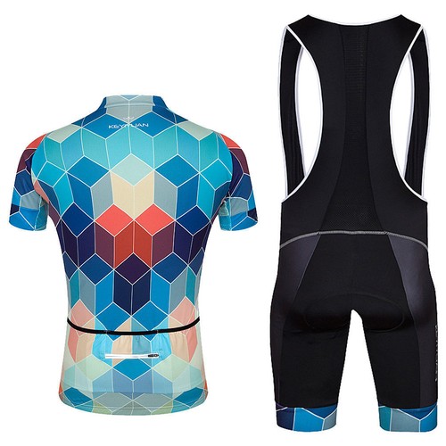 Men's Reflective Cycling Jersey and Bib Shorts Set Coolmax Bicycle