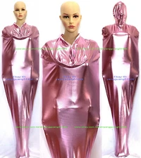 Pink Shiny Metallic Mummy Costumes Sleeping Bags Unisex Sleepsacks Outfit F560