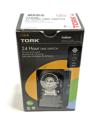 TORK 40-Amps 120-volt Dry Location Lighting Timer 1101B SPST