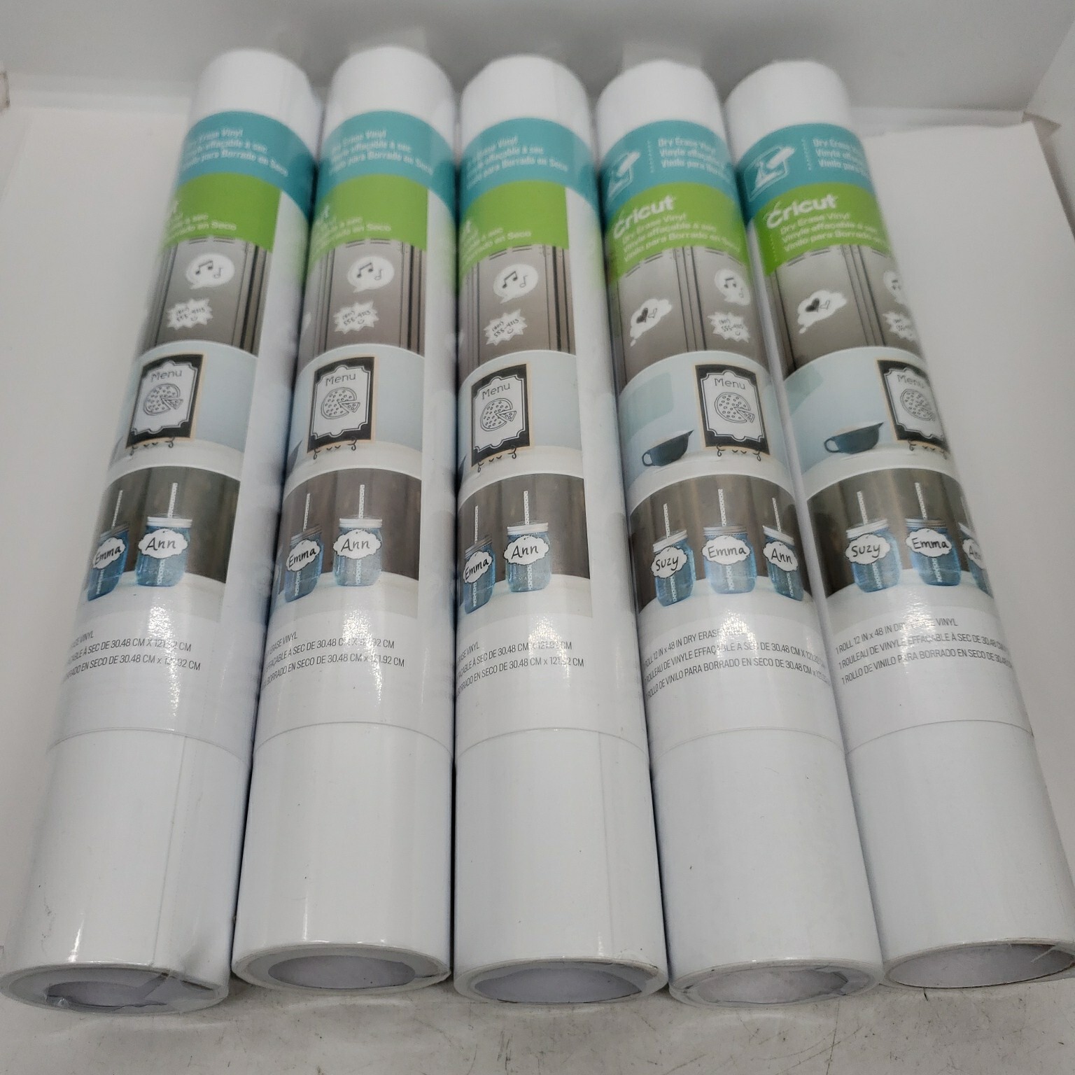 NEW Lot of 5 Cricut Dry Erase Vinyl 12" x 48" eBay