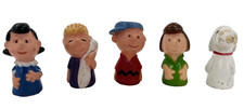 Vintage Peanuts Finger Puppets - Snoopy, Charlie Brown, Lucy, Patty, Linus