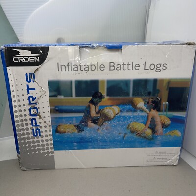 Crden Sports inflatable Battle Logs pool toys pair