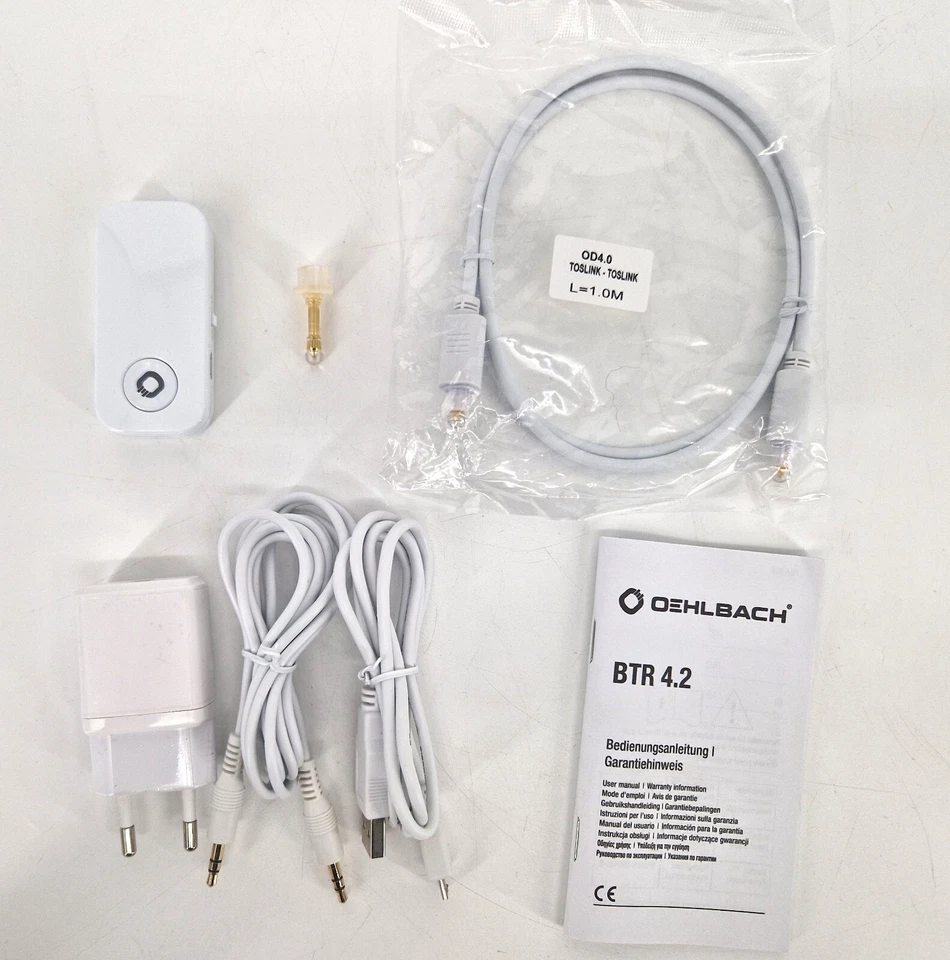 Oehlbach Mobiler Bluetooth Sender und Empfänger Transceiver BTR 4.2 6078 weiß - Bild 4 von 4