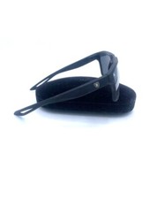 V.W.E. - Marco De Lentes Transparentes Ovalado De Metal Fino De Tamaño Mediano Sin Receta, Negro/Plata