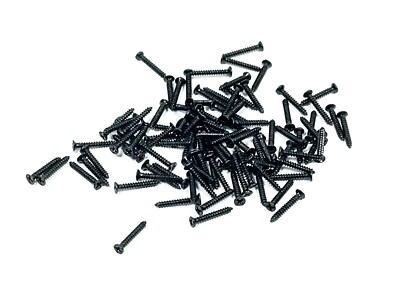 Schrauben Befestigung für HO-Schienen 1,4 x 10 mm Fräskopf schwarz Set 50 bis 200 tlg
