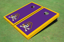 East Carolina University Purple Matching Border Cornhole Boards