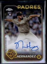 2024 Topps Chrome - #RA-NH Nick Hernandez /499 Auto RC Padres 