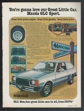 1978 MAZDA GLC advertisement, small Mazda hatchback print ad