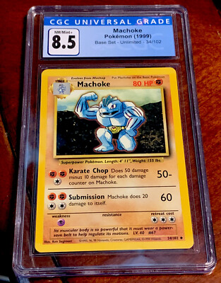 1999 machoke pokemon card value 1999 Pokemon Game Machoke #34 PSA 10