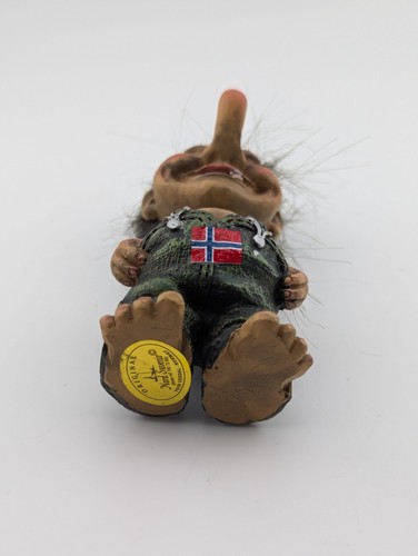 Ugly Troll Dungarees Norwegian Norway Flag Figure Ornament Nord Suvenir Doll - Picture 9 of 9