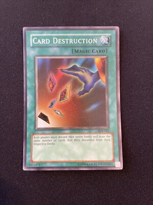 Yugioh Under 1 Yu-Gi-Oh! TCG Card: "Card Destruction" - Lightly Played Condition, SDY-042 Lightly Played Yugioh Card Yugioh Under 1 Yu-Gi-Oh! TCG Card: "Card Destruction" - Lightly Played Condition, SDY-042 Lightly Played Yugioh Card