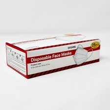 1,000 Disposable Face Masks 40 Boxes of 25 ; Unbranded; 3-Ply; Adult - Blue