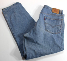 Vintage 90  s Levi  s 550 Jeans Men  s 42x32 Relaxed Fit Denim Made in Mexico 1998