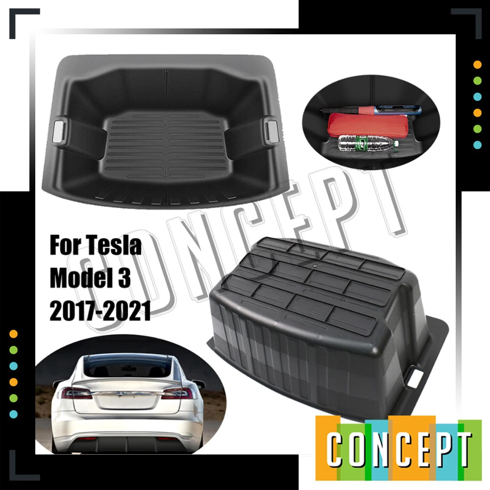 For 2017-2021 Tesla Model 3 Trunk Organizer Rear Trunk Storage Box