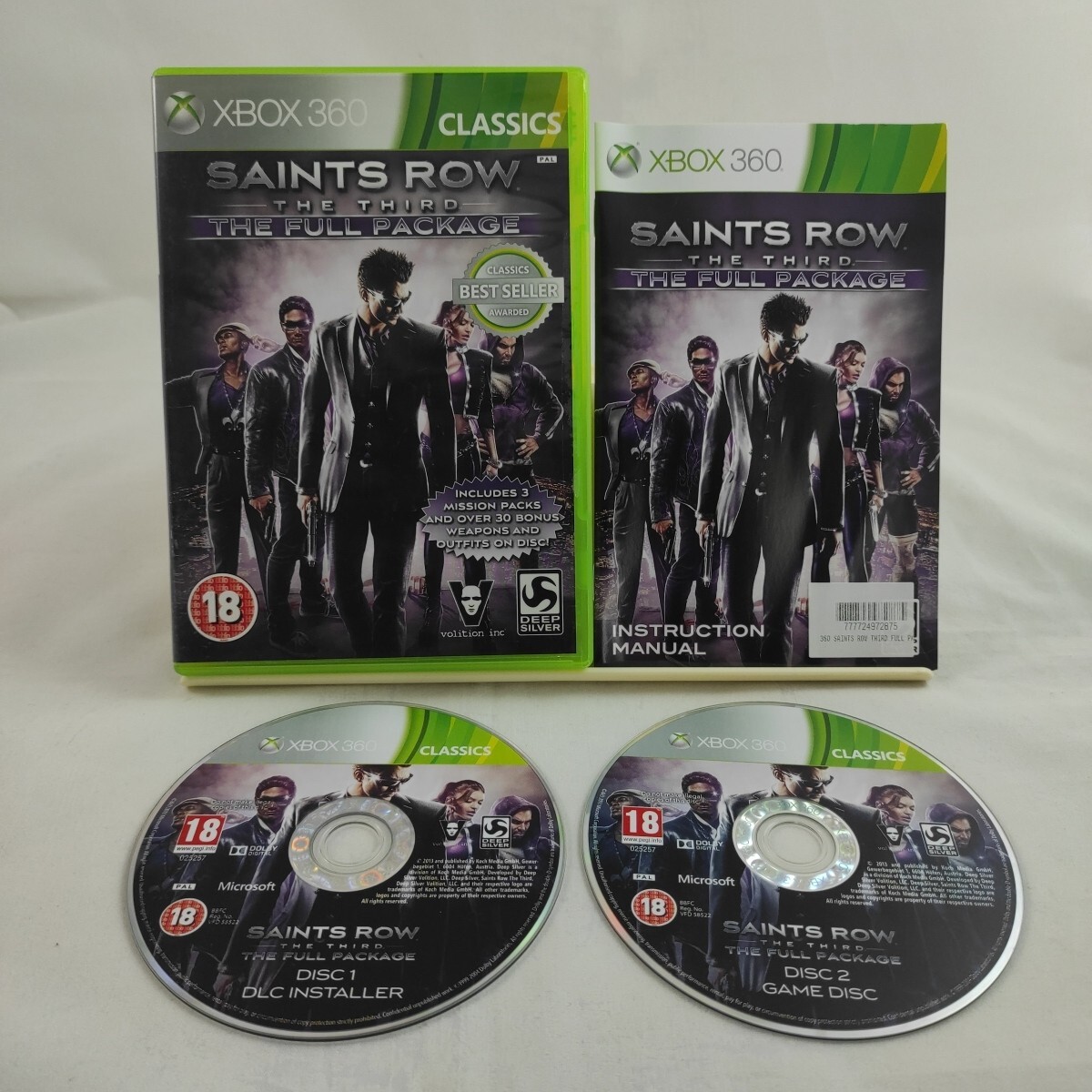 SAINTS ROW THE THIRD THE FULL PACKAGE Xbox 360 Classics Game