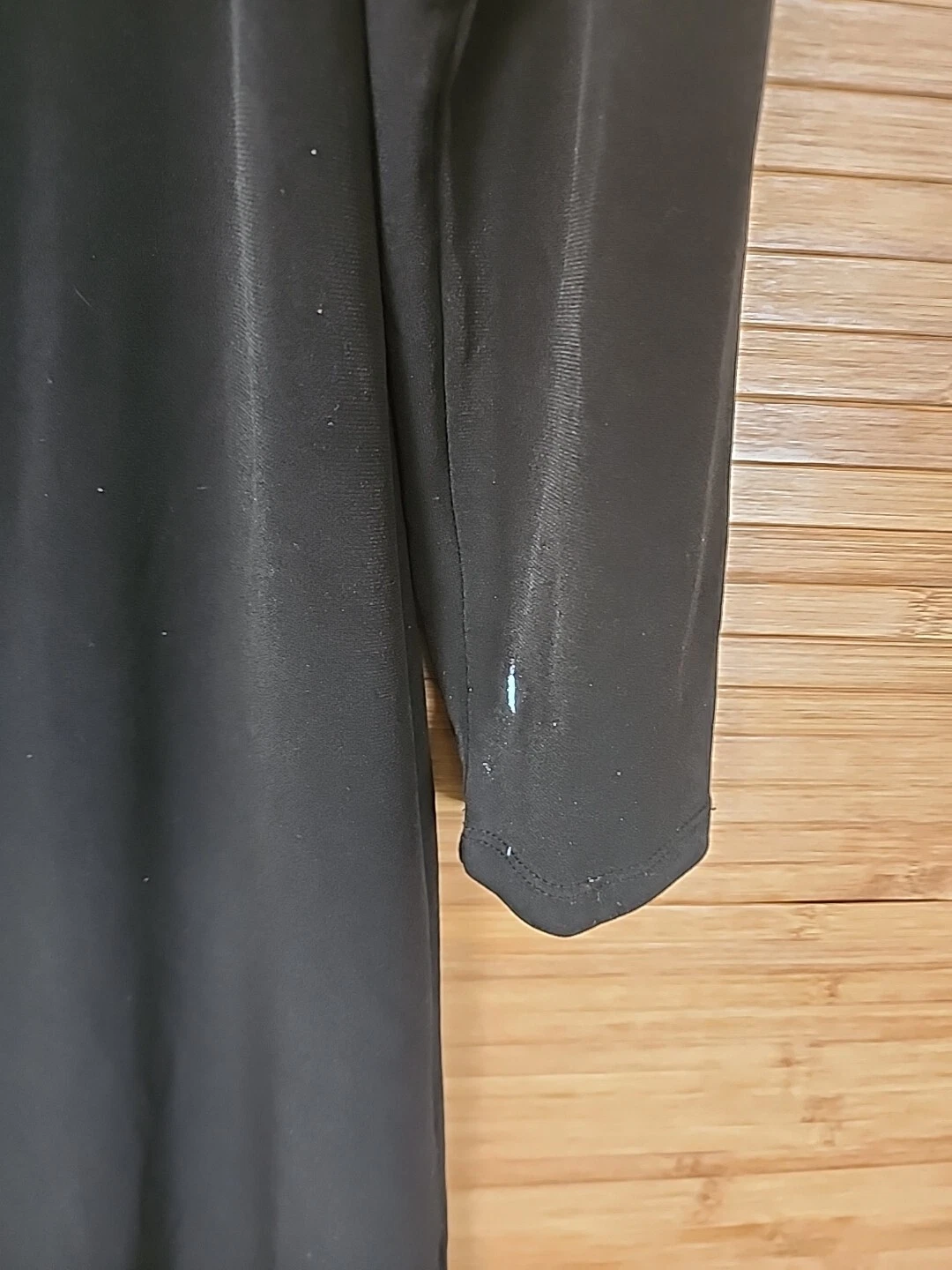 Abito donna Michael Kors nero manica lunga elasticizzato tubino taglia media M