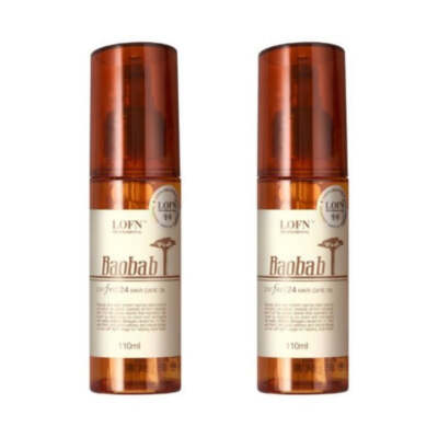 LOFN Baobob Perfect 24 Hair Care Oil 110ml*2Pcs - FREE SHIPPING