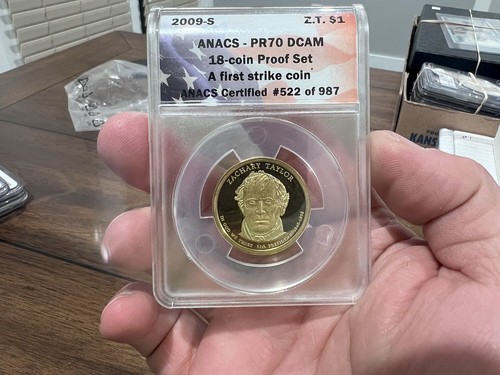 2009-S $1 Zachary Taylor Presidential ANACS PR70 DCAM Perfect Grade FIRST STRIKE