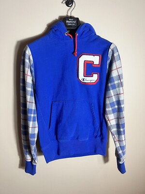 Mens Hoodies Champion Plaid Reverse Weave Hoodie Champion Reverse