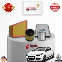 Set Service 4 Filter Renault Megane III 2.0 DCI FAP 118KW 160CV Von 2009->