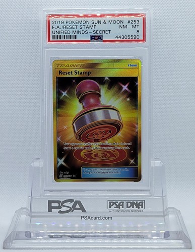 Reset Stamp graded PSA 8 for sale on eBay