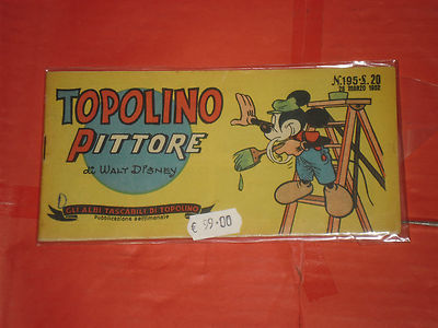 MICKEY MOUSE POCKET BOOKS-STRIP NO. 195-b-first 1st SERIES original 1952