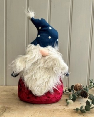 Festlicher weihnachtlicher Gonk Türstopper. Festlicher Spaß 