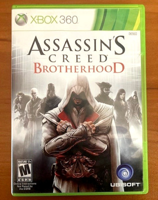 Assassin's Creed Brotherhood Xbox 360 game includes game disk and case