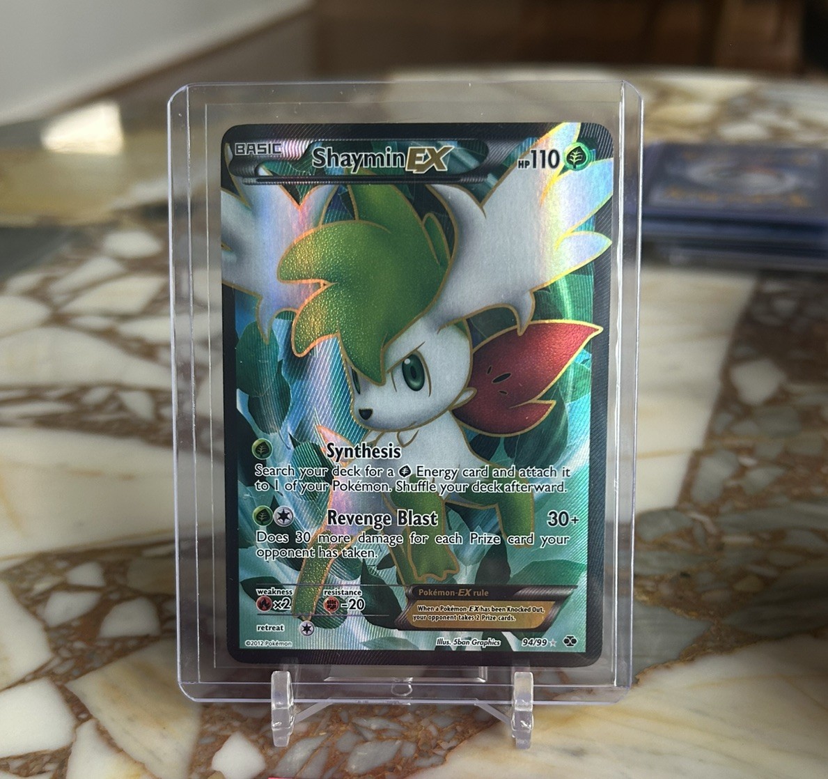 Shaymin EX 94/99 - Full Art Ultra Rare - BW Next Destinies - Pokemon Card NM