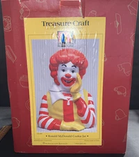Vintage 1997 McDonald's Ronald McDonald Ceramic Cookie Jar by Treasure Craft NIB