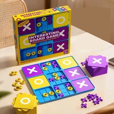 Tic Tac Toe Brettspiel 9-in-1 Gro&szlig;es Kleines Board f&uuml;r 2 Spieler