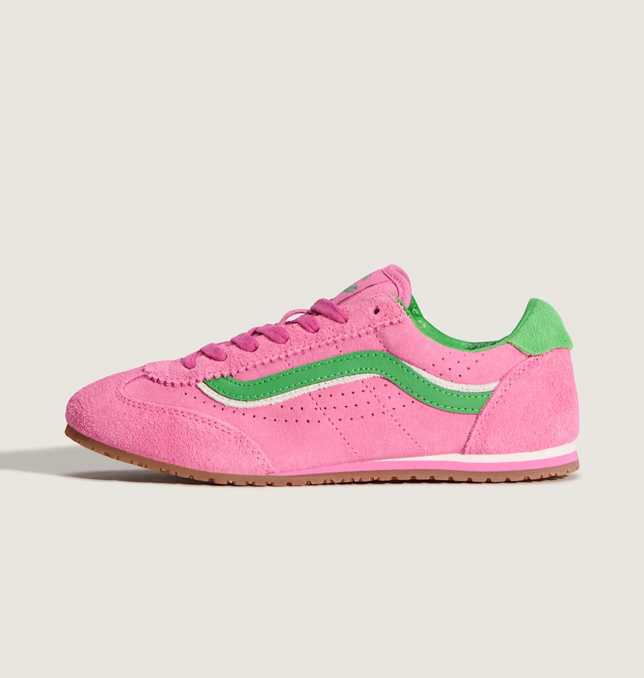 Vans Super Lowpro Shoes in Pink and Green All Sizes Limited Stock