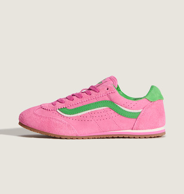 Vans Super Lowpro Shoes in Pink and Green All Sizes Limited Stock