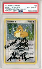 PSA Signed Marc Thompson Farfetch'd 23/112 FireRed & LeafGreen Reverse Holo 2004 on eBay