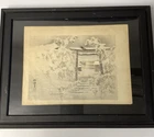 Shokei Yamada Torii in Snow Original Hand Finished Woodblock Print c.1890