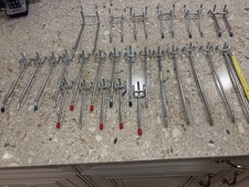 Pegboard Hooks Single and Double Arm Hangers for Organizing Tools, etc.