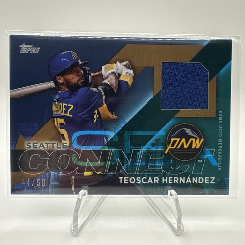 Teoscar Hernández 2024 Topps City Connect Game Used Jersey /50 Mariners 🔥