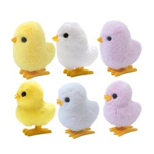 Wind up Chick Plush Toy Jumping Hopping Toy Creative for Kids Cartoon Simulation