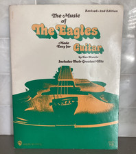 Vintage Eagles Made Easy For Guitar Songbook Ken Brescia RARE GREEN COVER 2nd Ed