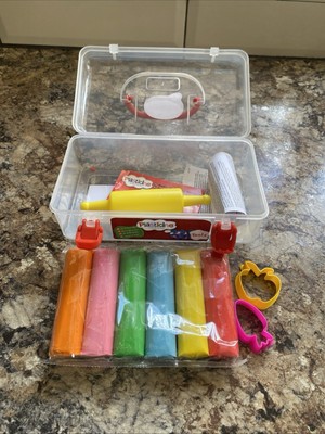 Caja De Herramientas Plasticine Toolz Con 7 Colores, Cortadores Y Rodillo – Kit Manualidades Para Niños
