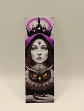 Owl Empress Bookmark – Gothic Fantasy Art👑 