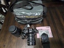 Canon EOS 850 BUNDLE camera w/ 35-105mm, 70-210mm Lens and Flash