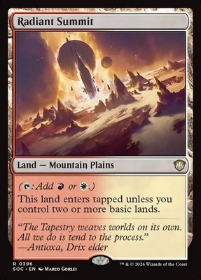 MTG Commander SOS R Radiant Summit #0396