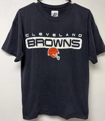 Vintage Cleveland Browns Tshirt Black Adult Sz L Dynasty Brand 100% Cotton