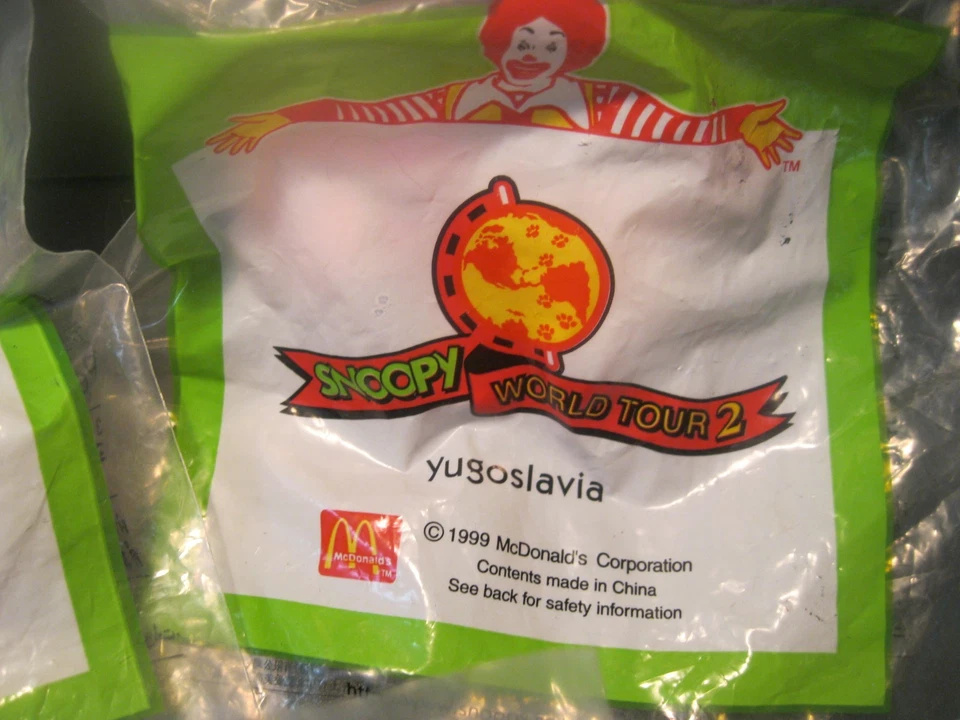 Snoopy World Tour "9 figuras diferentes" nuevo en paquete McDonald's/Asia 1999 Foto 4 de 4